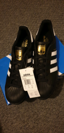 adidas superstar black gold